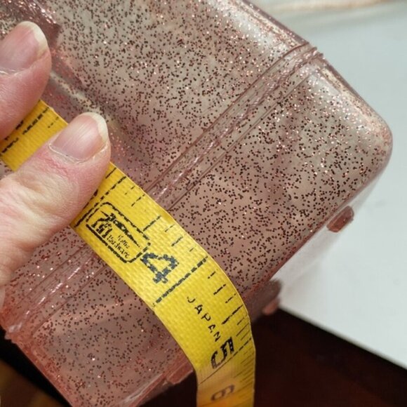 Pink Crossbody Bag with Transparent see through concert bag - Picture 9 of 11